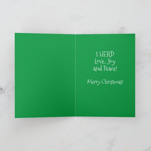 Handige randcollie en kerstcadeaus feestdagen kaart (Binnen)