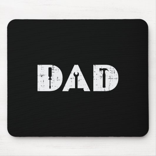 Handige tools Grappige vaders dag monteur papa Muismat (Voorkant)