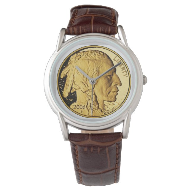 Handige  unieke Indiase nikkel Horloge (Voorkant)