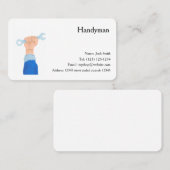 Handiman Services bewerkbaar visitekaartje (Voorkant / Achterkant)