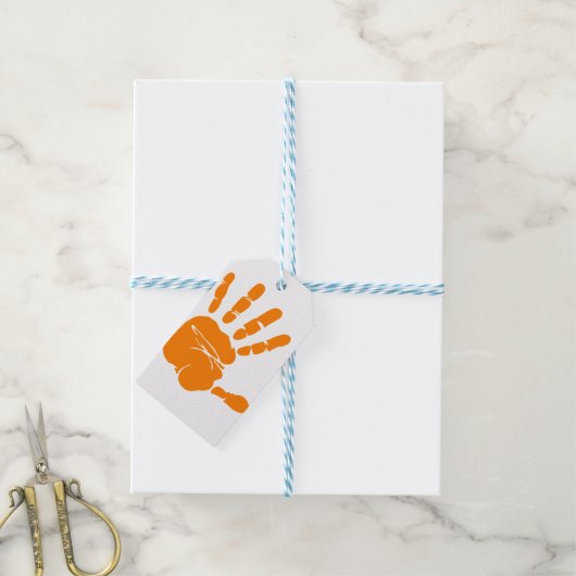 Handindruk Cadeaulabel (Met Touw)