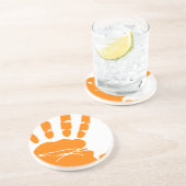 Handindruk Zandsteen Onderzetter (Zijkant)