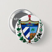 handjas van cuba ronde button 5,7 cm (Voorkant /achterkant)