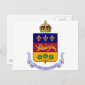 handjas van de quebec briefkaart (Voorkant / Achterkant)