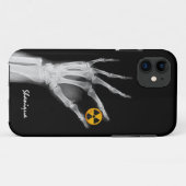 Handje dat een radiatiesymbool vasthoudt Case-Mate iPhone case (Achterkant (horizontaal))