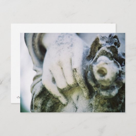 Handje en breedte briefkaart (Voorkant / Achterkant)