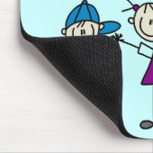 Handje in hand Afbeelding Kinder overhemden en cad Muismat (Hoek)