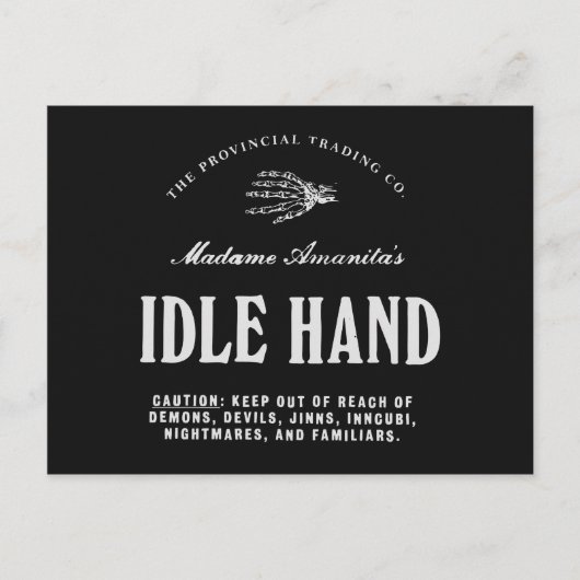 Handje in onbelaste stand - briefkaart (Voorkant)