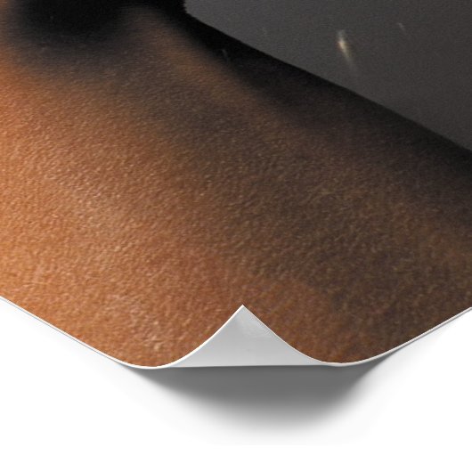 Handje met vliegend glas likeur poster (Hoek)