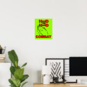 Handje-naar-hand-gevecht Poster gebeden (Thuiskantoor)