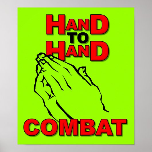 Handje-naar-hand-gevecht Poster gebeden (Voorkant)