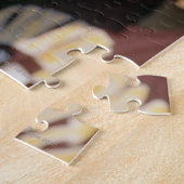 Handje op een Lacrosse Stick Legpuzzel (Zijkant)