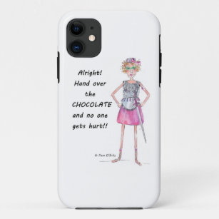 Handje over chocoladevraag waterverf schets Case-Mate iPhone case