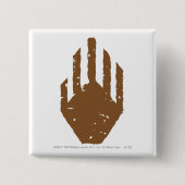 Handje SARUMAN™ Vierkante Button 5,1 Cm (Voorkant)