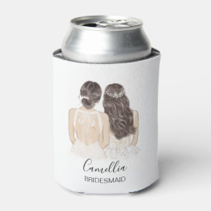 Handje uitgebeeld Bridesmaid Maid Can Cool Blikjeskoeler