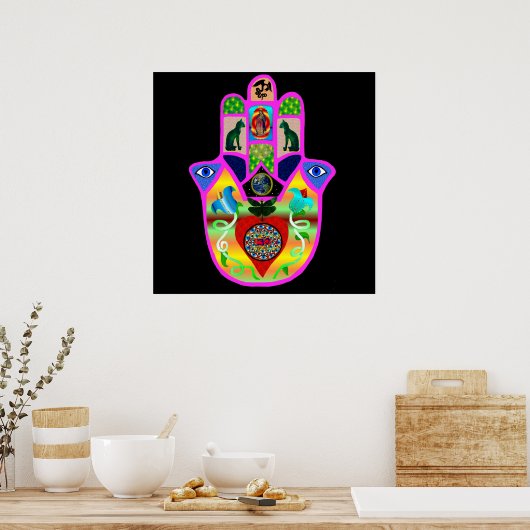 Handje van fase 2 poster (Keuken)