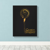 Handje van het Koningspictogram Canvas Afdruk (Insitu (Houten vloer))