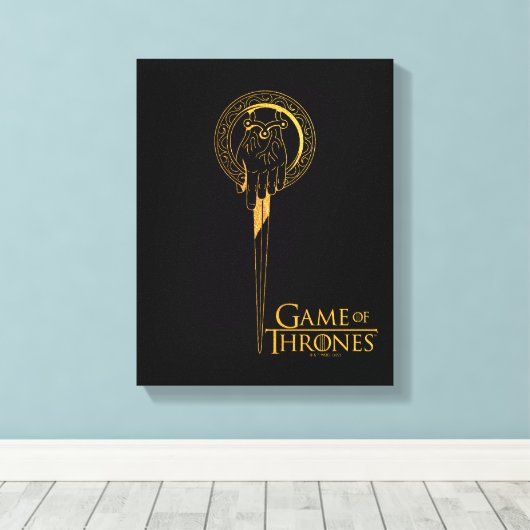 Handje van het Koningspictogram Canvas Afdruk (Insitu (Houten vloer))