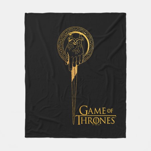 Handje van het Koningspictogram Fleece Deken (Voorkant)