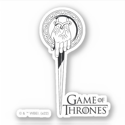 Handje van het Koningspictogram Sticker (Voorkant)