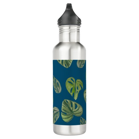 Handje Waterverf Monstera Adansonii Leaf Blue Waterfles (Rechts)