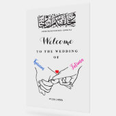 Handjes vasthouden Nikah Welkomstbord Acryl Acryl Bord (Hoek)
