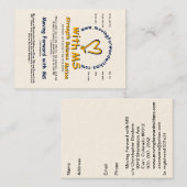 handkaarten visitekaartje (Voorkant / Achterkant)