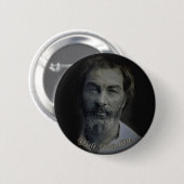 Handkleurig Walt Whitman-portret Ronde Button 5,7 Cm (Voorkant /achterkant)