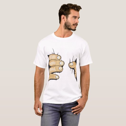 Handknijpen T-shirt (Voorkant volledig)
