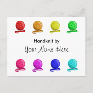 Handknippen met wasinstructies briefkaart