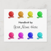 Handknippen met wasinstructies briefkaart (Voorkant)