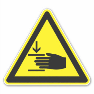 Handkracht boven het label