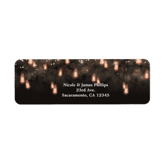 handlamp Rustic Wedding Etiket (Voorkant)