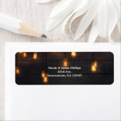  handlamp Rustic Wood Weddenschap Etiket (Insitu)