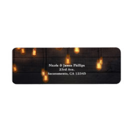  handlamp Rustic Wood Weddenschap Etiket