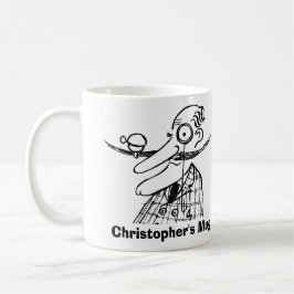 Handle-Bar snor en bel. voeg naam toe. grappig Koffiemok