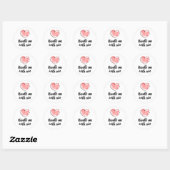 Handle Me With Care - Hart Verzendsticker Ronde Sticker (Vel)