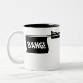 Handle van de Dood Bang! Tweekleurige Koffiemok (Links)