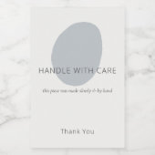 Handle With Care Slate Artisan 2x3 Custom Label Wijn Etiket (Enkel label)