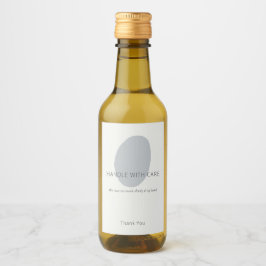 Handle With Care Slate Artisan 2x3 Custom Label Wijn Etiket