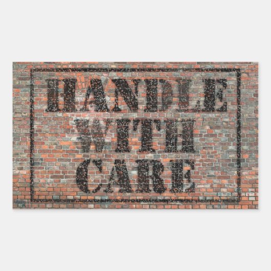 handle with care sticker (Voorkant)