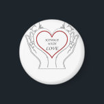 Handle With Love Magneet<br><div class="desc">Show your love and care with this "Handle With Love" t-shirt — the perfect gift for someone special or a thoughtful reminder for yourself. Made with soft, breathable fabric, this shirt is designed to keep you comfortable while spreading a message of kindness, warmth, and affection. Whether you're gifting it to...</div>