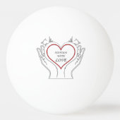 Handle With Love Pingpongbal (Voorkant)