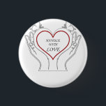 Handle With Love Ronde Button 3,2 Cm<br><div class="desc">Show your love and care with this "Handle With Love" t-shirt — the perfect gift for someone special or a thoughtful reminder for yourself. Made with soft, breathable fabric, this shirt is designed to keep you comfortable while spreading a message of kindness, warmth, and affection. Whether you're gifting it to...</div>