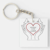 Handle With Love Sleutelhanger (voorkant)