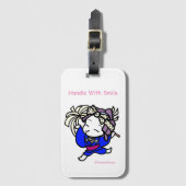 Handle With Smile Khabully Mouse Bagagelabel (Voorkant (verticaal))