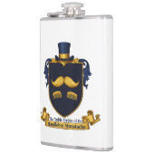 Handlebar Moustache Gentleman's Flask Heupfles (Links)