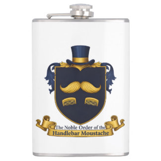 Handlebar Moustache Gentleman's Flask Heupfles