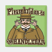 Handlebar Mustache Gentleman Magneet (Voorkant)