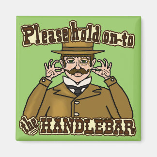 Handlebar Mustache Gentleman Magneet